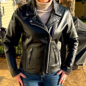Pro Rider REAL leather Moto Jacket
